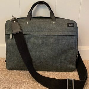 Jack Spade over-the-shoulder laptop briefcase